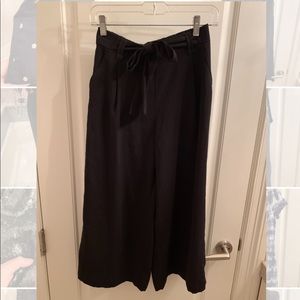 FURTHER REDUCED Black Wide Leg Drape Pants